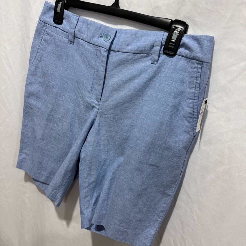 Talbots‎ Perfect Short 9.5 Inch Inseam Chambray Lightweight Stretch 6P Petite - Picture 2 of 10